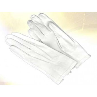 Gants cuir blanc de cérémonie Gants cuir blanc de cérémonie