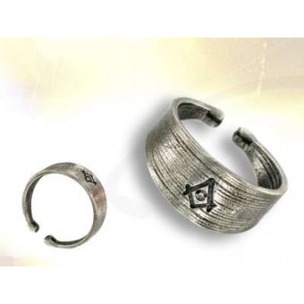 Bague maçonnique équerre-compas Bague maçonnique équerre-compas