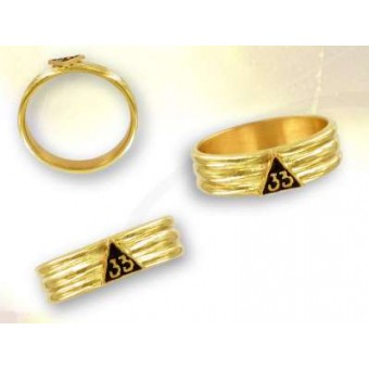 Bague or 33 Bague or 33