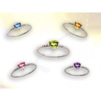 Bague or diamant et pierre fine Bague or diamant et pierre fine