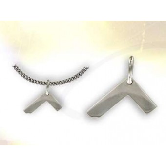 Pendentif équerre argent Pendentif équerre argent