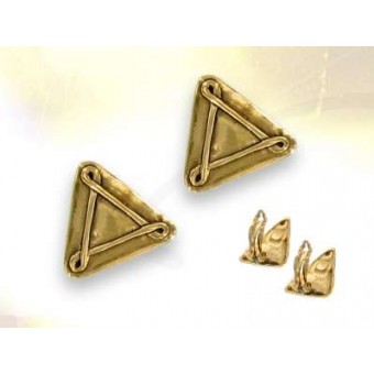 Boucles oreilles triangle Buffet doré Boucles oreilles triangle Buffet doré