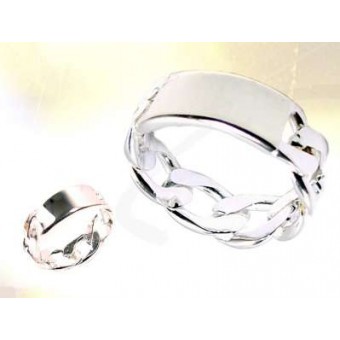 Bague maçonnique Sorcière d'argent Bague maçonnique Sorcière d'argent