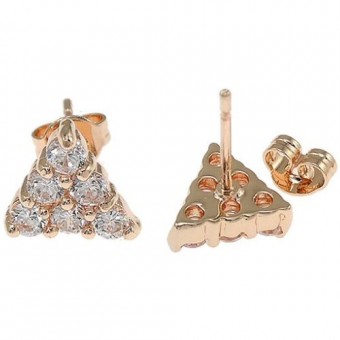 Boucles triangle plaqué or rose Boucles triangle plaqué or rose