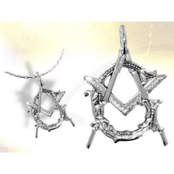 Pendentif maçonnique MAITRE d'argent Pendentif maçonnique MAITRE d'argent