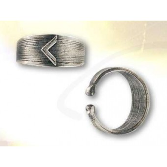 Bague maçonnique La Discrète d'argent Bague maçonnique La Discrète d'argent