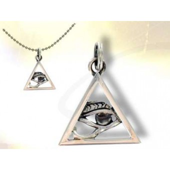 Pendentif maçonnique Triangle oeil Pendentif maçonnique Triangle oeil