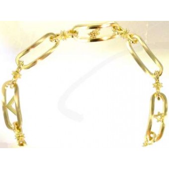 Bracelet maçonnique vermeil Bracelet maçonnique vermeil