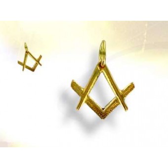 Pendentif équerre compas OR Pendentif équerre compas OR