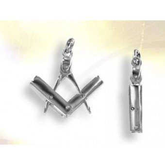 Pendentif compas equerre argent Pendentif compas equerre argent