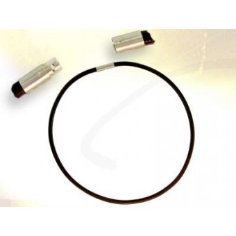 Collier cuir marron fermoir argent Collier cuir marron fermoir argent