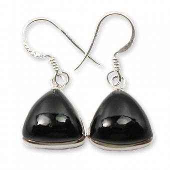 Boucles d'oreilles onyx triangle Boucles d'oreilles onyx triangle