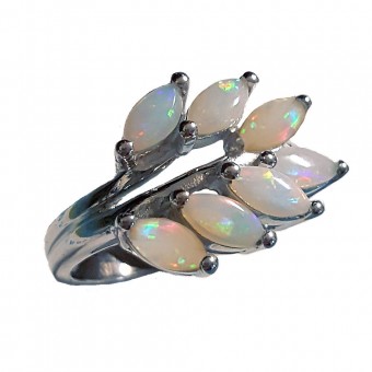 Bague maçonnique Acacia opale véritable Bague maçonnique Acacia opale véritable