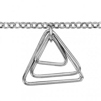 Bracelet argent Trilogie Maçonnique Bracelet argent Trilogie Maçonnique