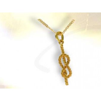 Pendentif lac d'amour or Pendentif lac d'amour or