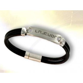 Bracelet argent et cuir Bracelet argent et cuir